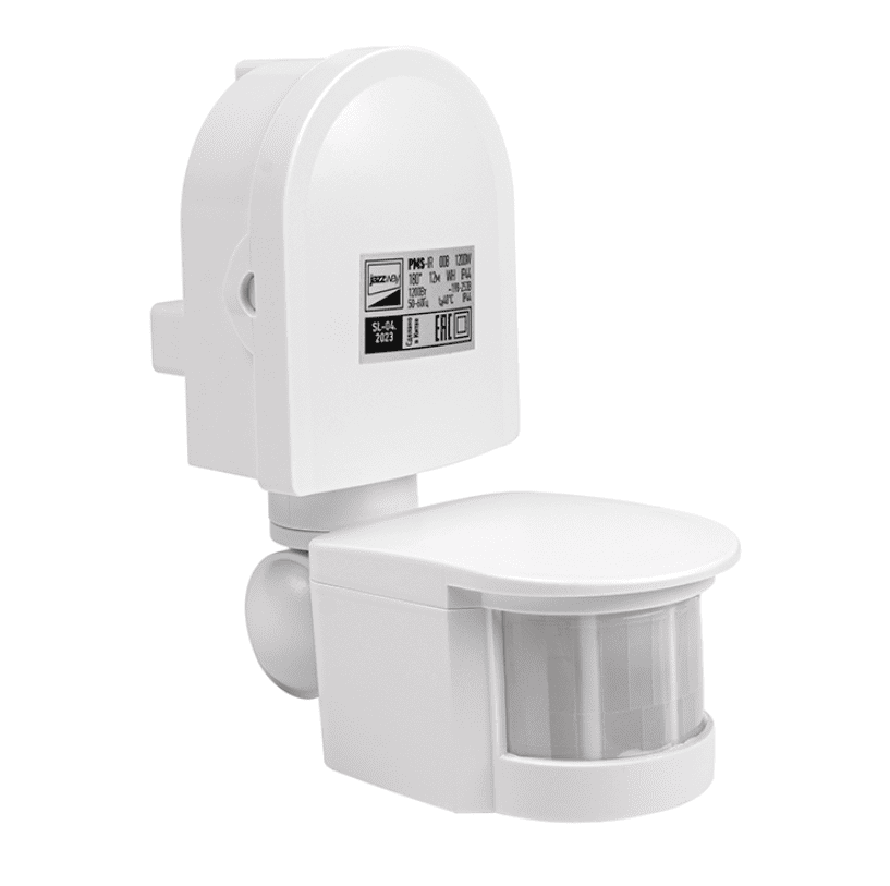 Датчик движения PMS-IR 008 1200 Вт 180° до 12 м IP44 белый JazzWay 5012899