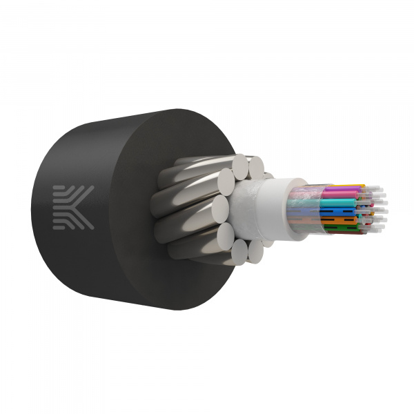 Оптический кабель в грунт с ЦТ G.652.D, 16 волокон, 8 кН