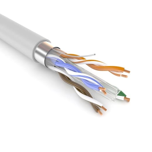 Кабель сетевой FTP CAT5e 4 пары 0,51 мм медный ПВХ, внутренний (Indoor), COMTEQ