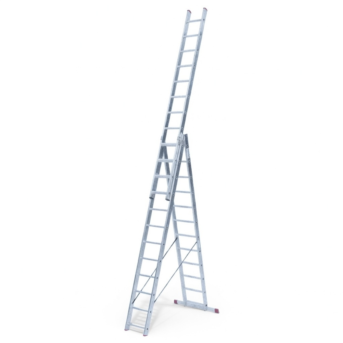 Лестница трехсекционная универсальная 3х12 Krause Corda – алюминиевая раскладная
