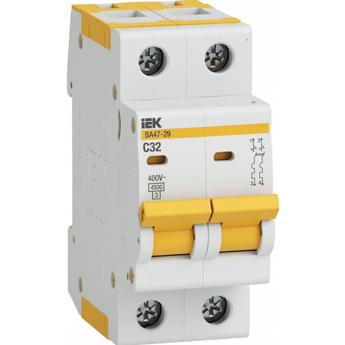 Автоматический выключатель 2Р ВА47-29 32 А