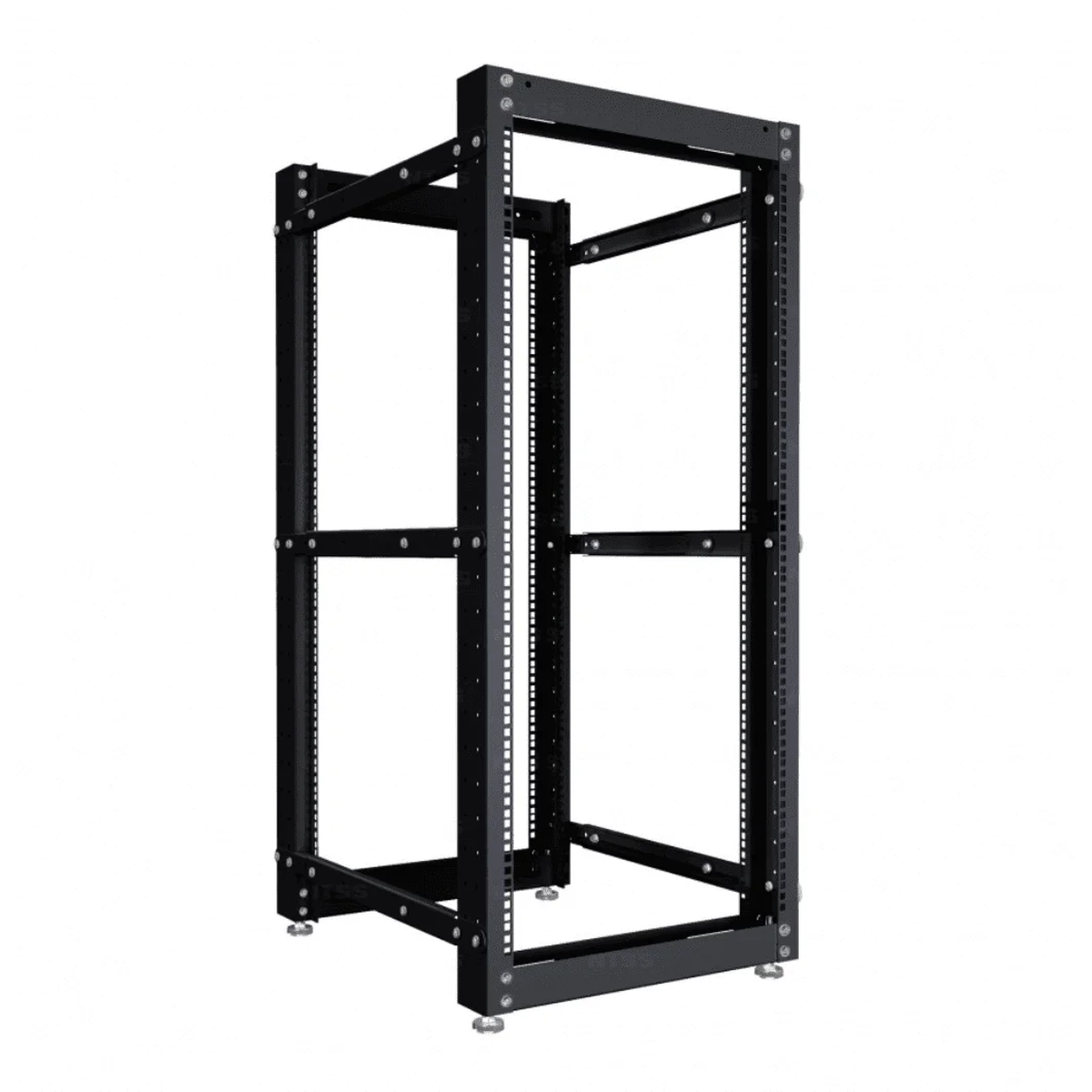 Серверная стойка NTSS OR двухрамная 42U, глубина 600-1000 мм, черная RAL 9005