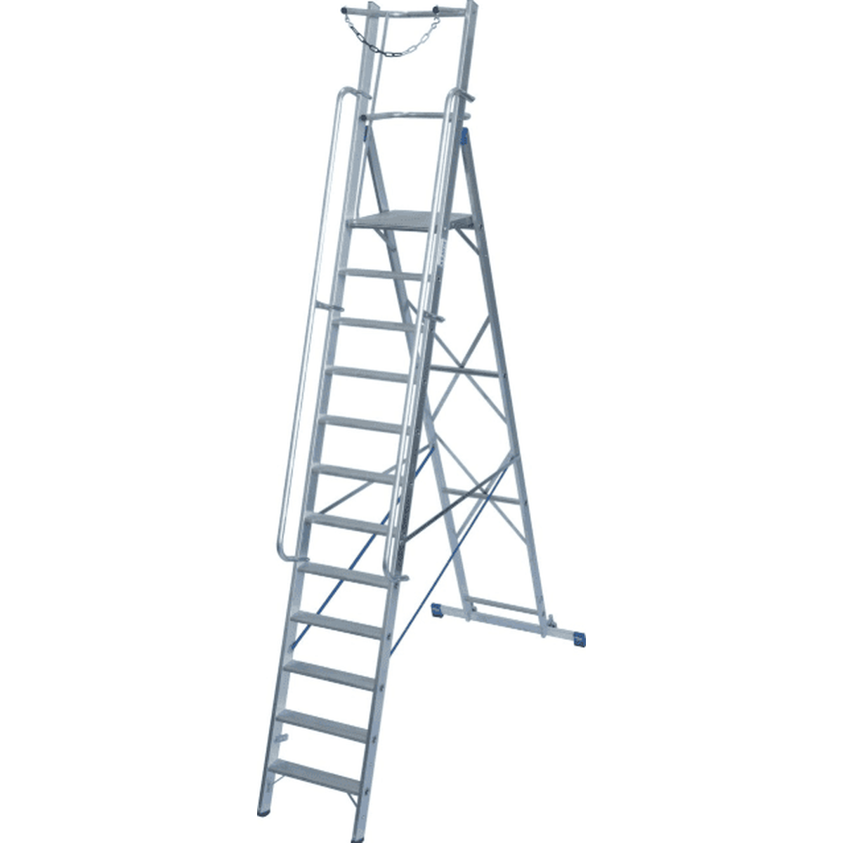 Передвижная стремянка Krause STABILO 12 ступеней с дугой безопасности