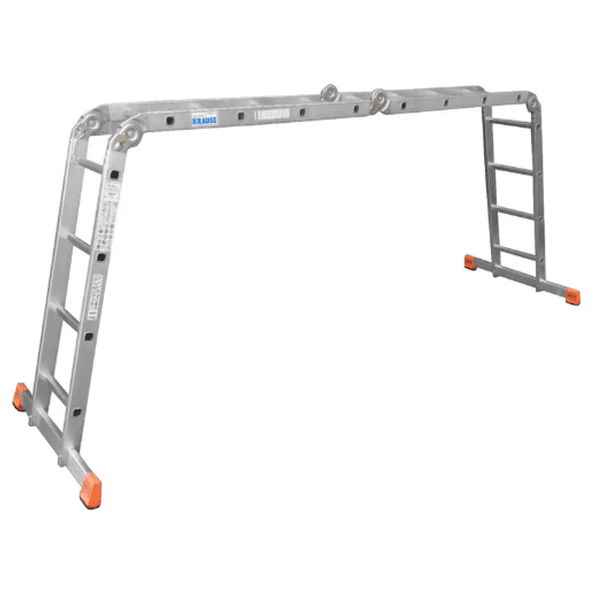Шарнирная универсальная алюминиевая лестница Krause MONTO MultiMatic 4х4 трансформер