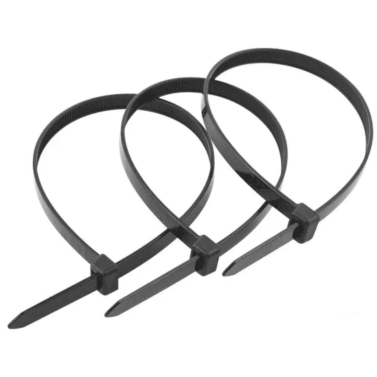 Стяжной хомут 5х250 мм, нейлоновый, чёрный