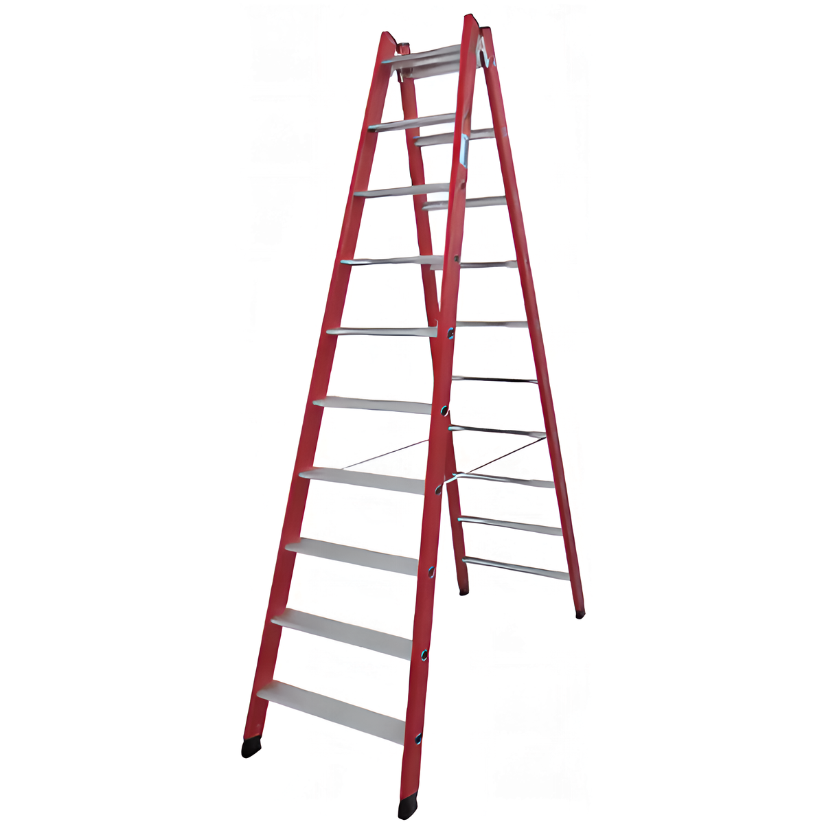 Диэлектрическая двухсторонняя стремянка KRAUSE 2х10 ступеней