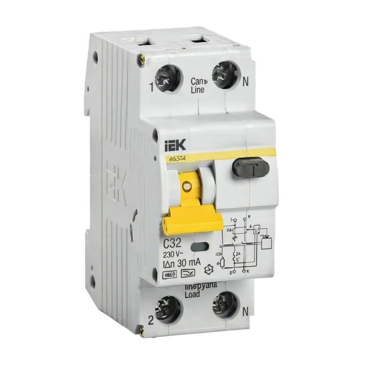 Автоматический выключатель дифференциального тока АВДТ32 C32