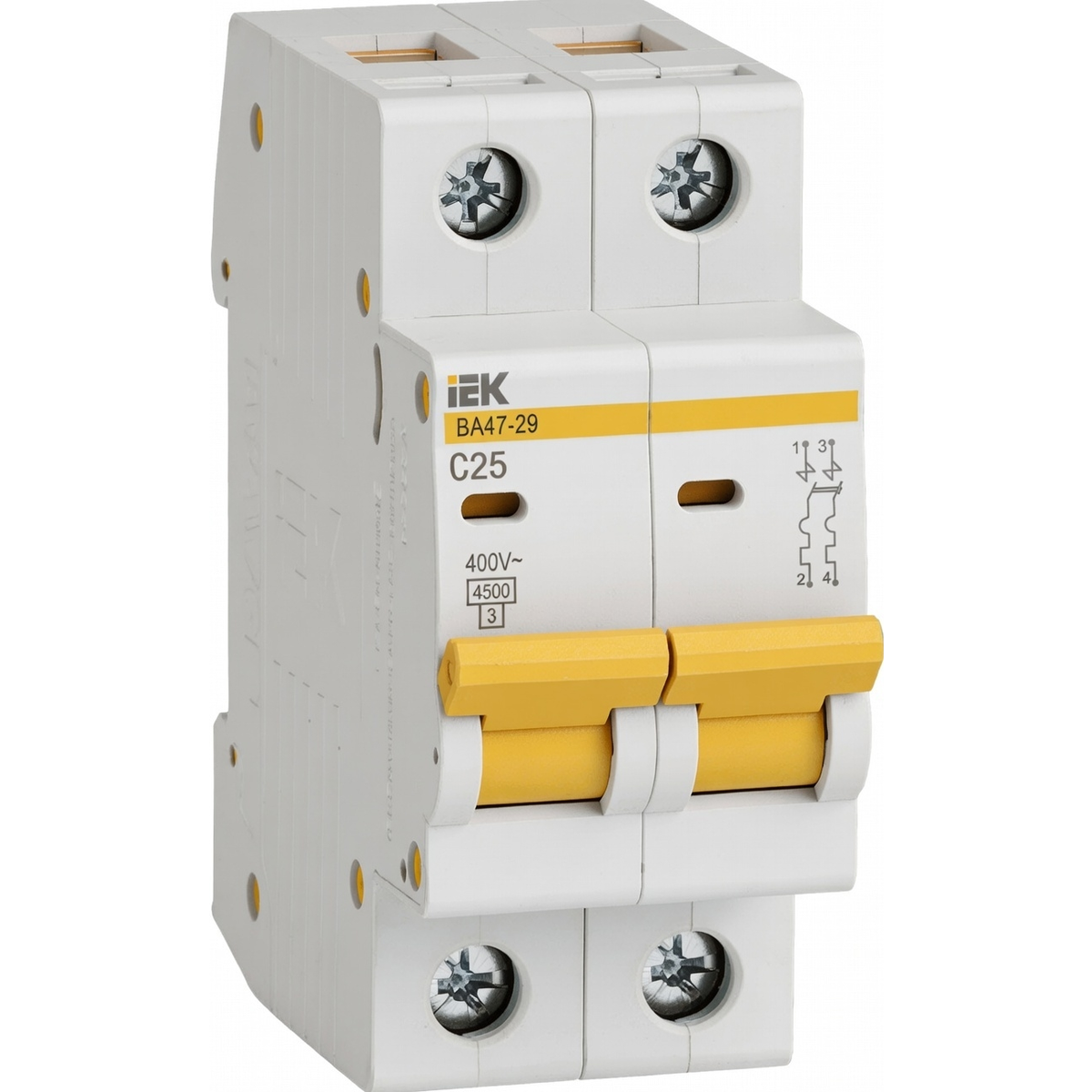 Автоматический выключатель 2Р ВА47-29 25 А