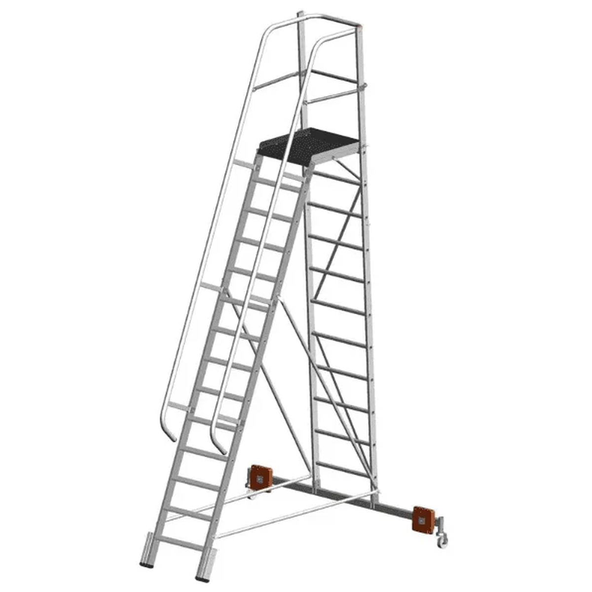 Лестница с площадкой 14 ступеней