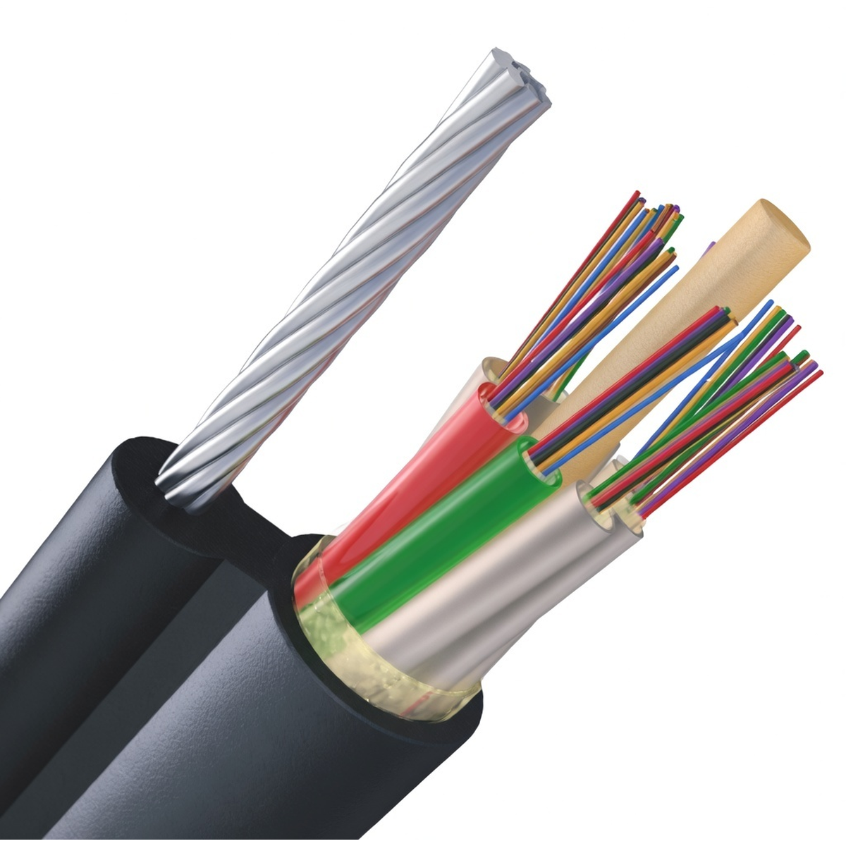 Волоконно-оптический кабель ОК/Т-М12П-А144-8.0, 144 волокна, подвесной