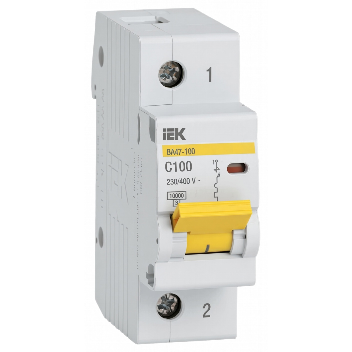 Автоматический выключатель 1Р ВА47-100 100 А 10 кА, характеристика C