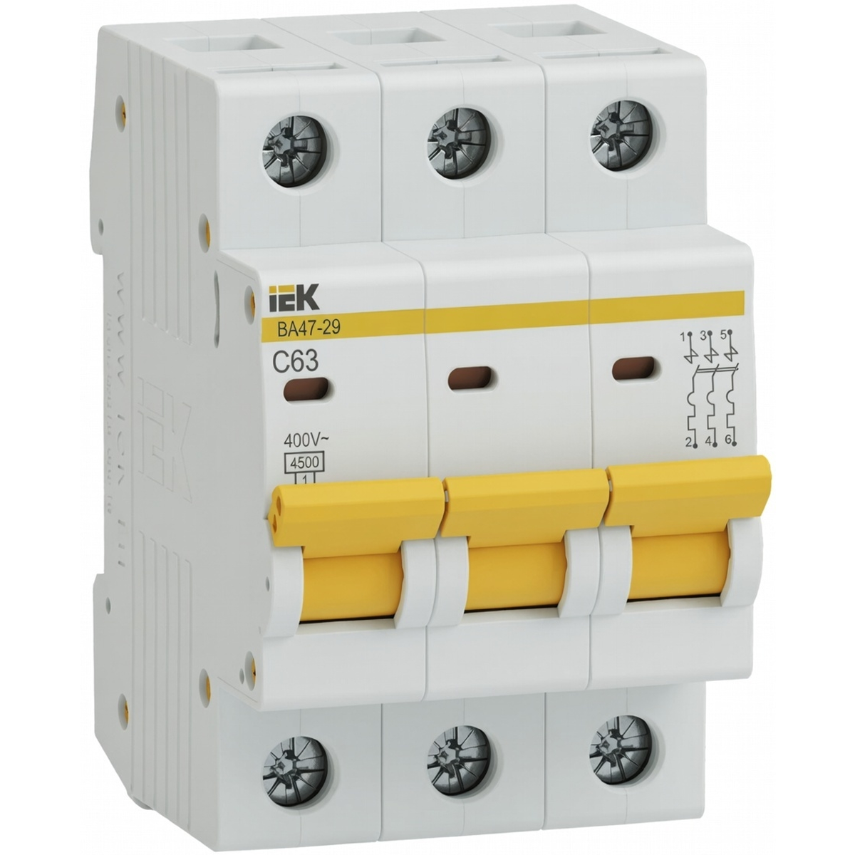 Автоматический выключатель ВА47-29 3P 63 А