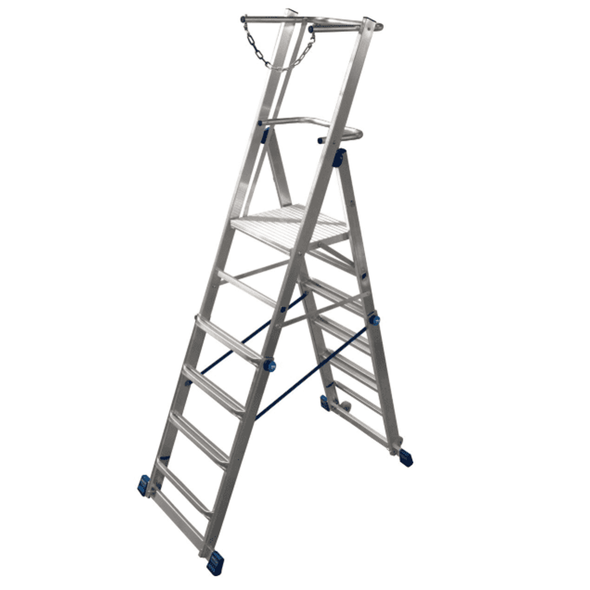 Телескопическая лестница-платформа Krause STABILO 6/7/8 ступеней