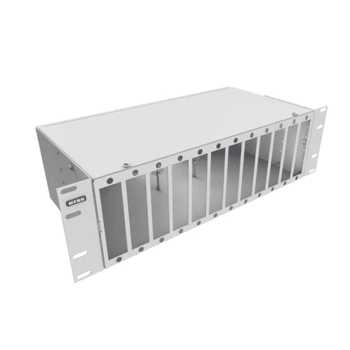 Кросс оптический NTSS 19″ 3U, 64 порта SC/UPC, 9/125 мкм, серый (RAL 7035)