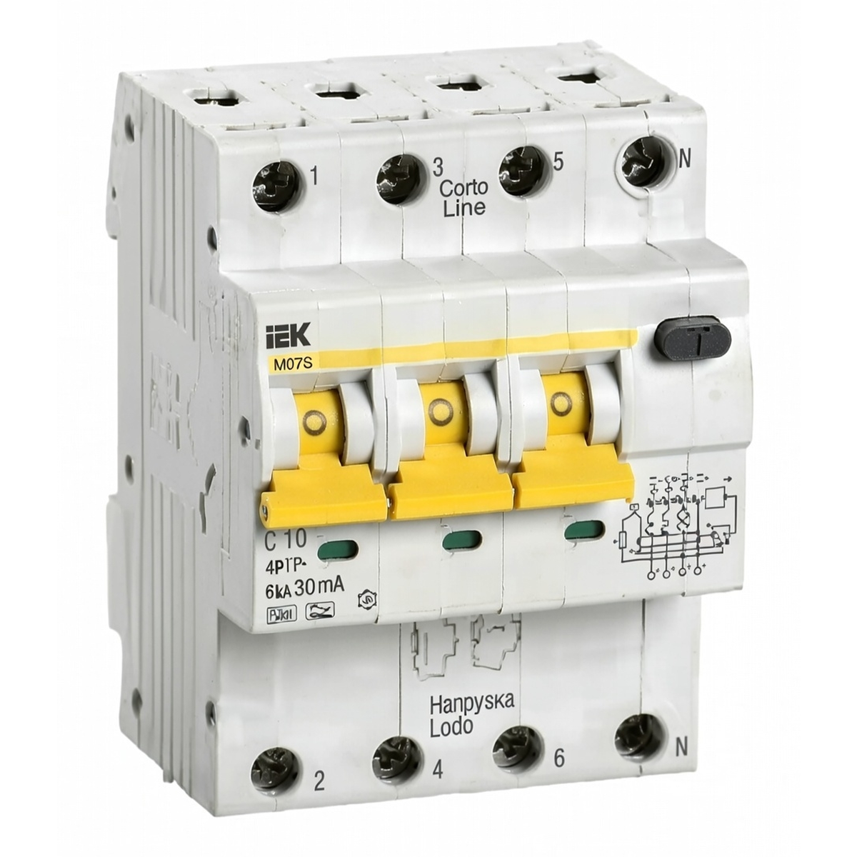 Автоматический выключатель дифференциального тока АВДТ34 C10 30 мА