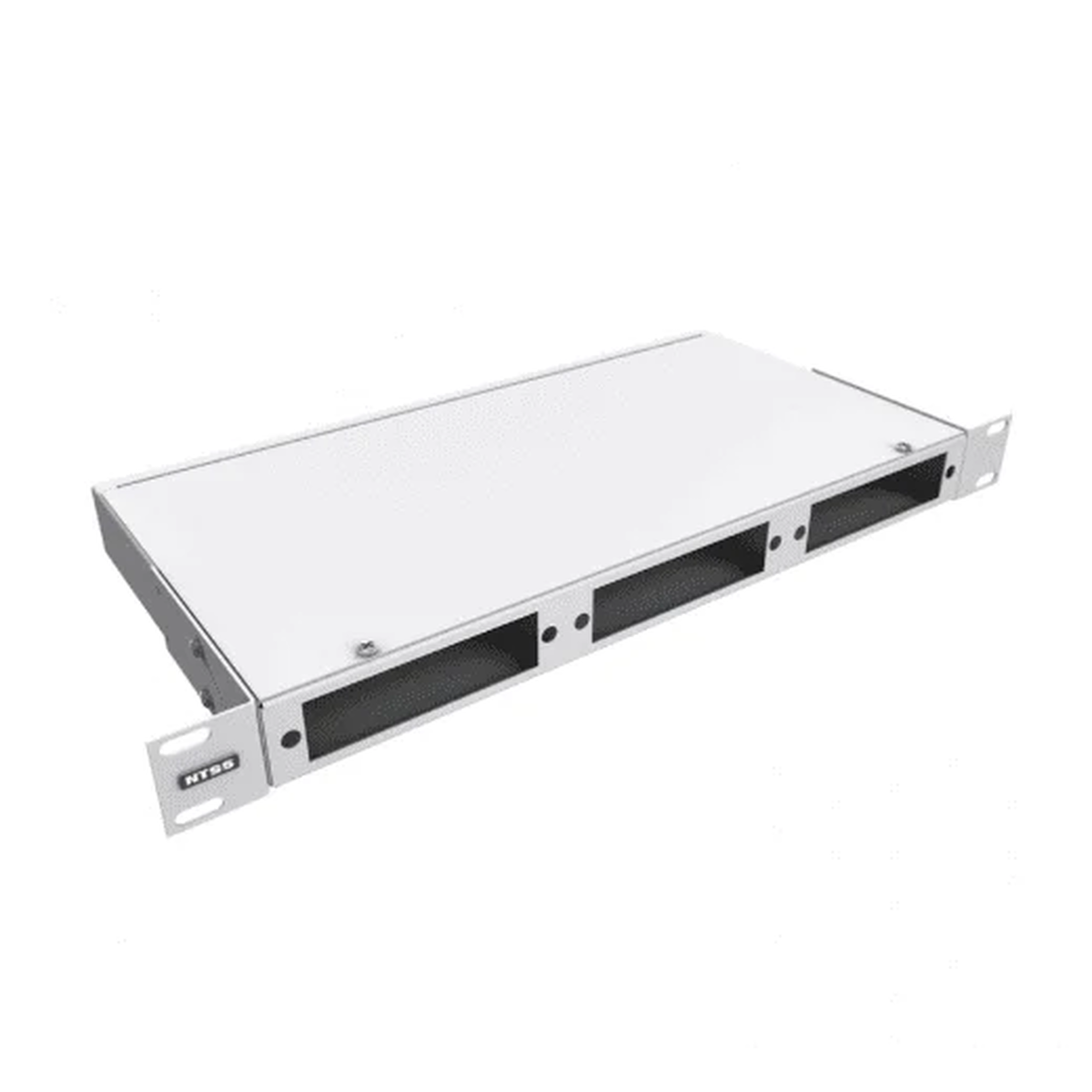 Кросс оптический NTSS 19″ 1U, 24 порта SC/UPC, 9/125 мкм, серый (RAL 7035)