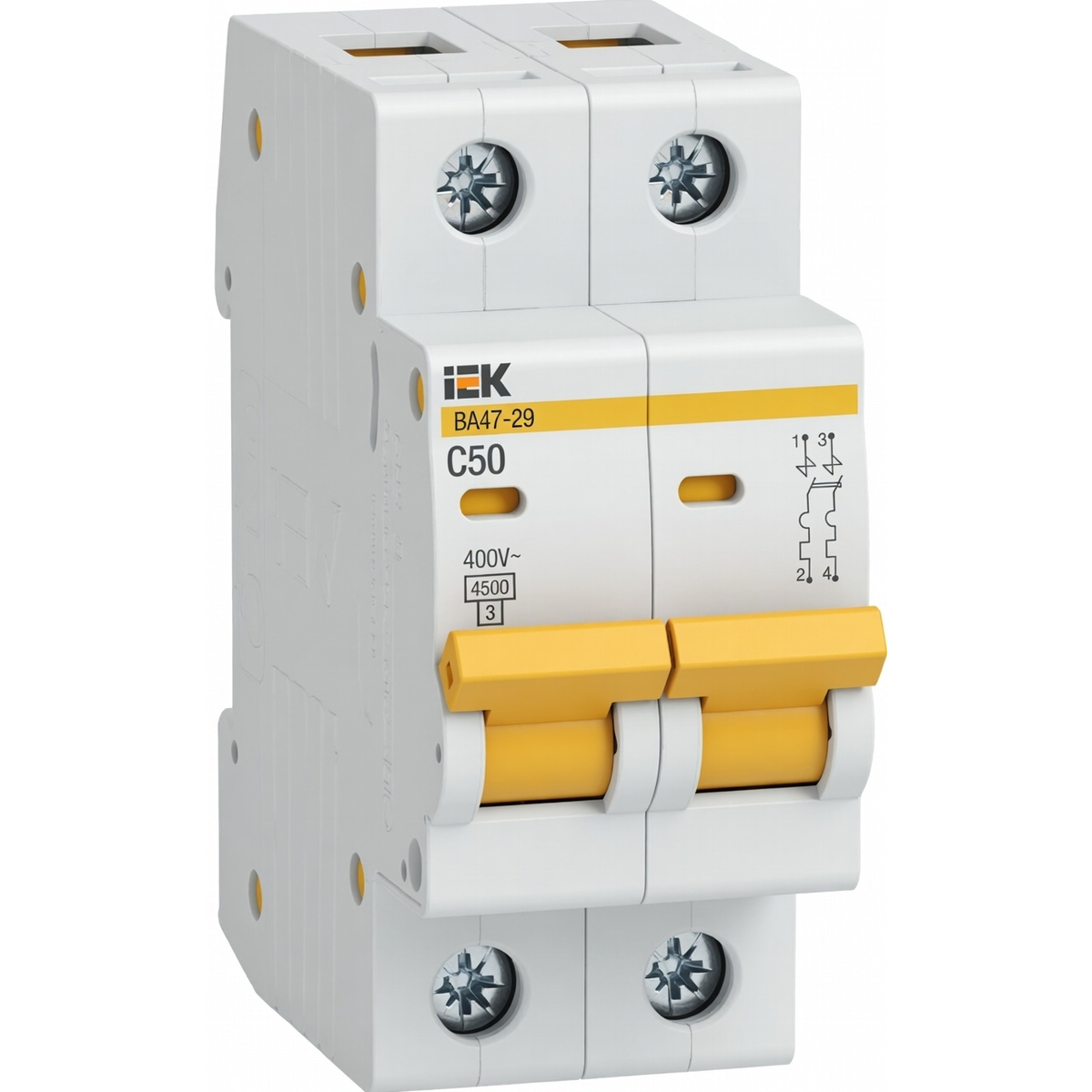 Автоматический выключатель 2Р ВА47-29 50 А