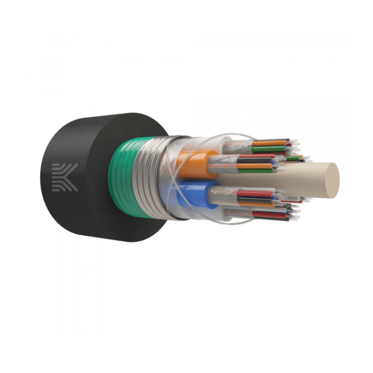 Оптический кабель в канализацию, 48 волокон G.652.D, бронированный