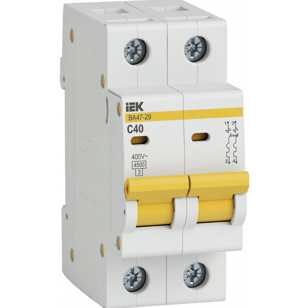 Автоматический выключатель 2Р ВА47-29 40 А