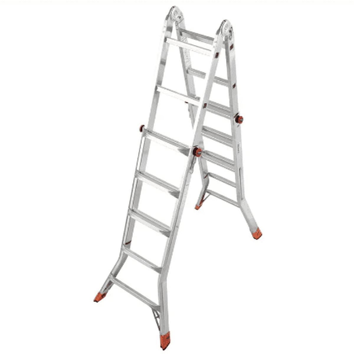 Шарнирная телескопическая лестница Krause MONTO TELEMATIC 4х5 алюминиевая трансформер