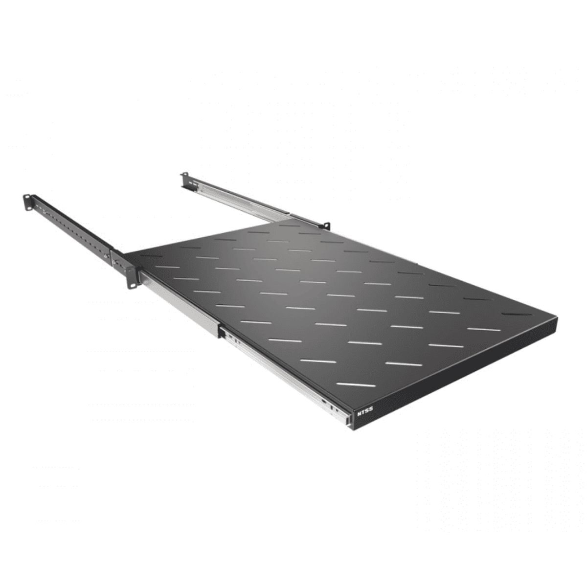Выдвижная полка NTSS 19” 1U, глубина 700 мм для шкафов 1000 мм, черный RAL 9005