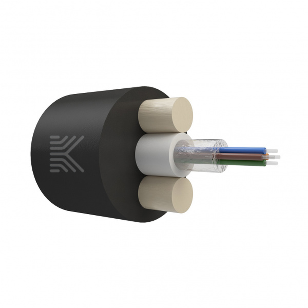 Дроп-кабель круглый с ЦТ G.657.A1, 4 ОВ, 3 кН