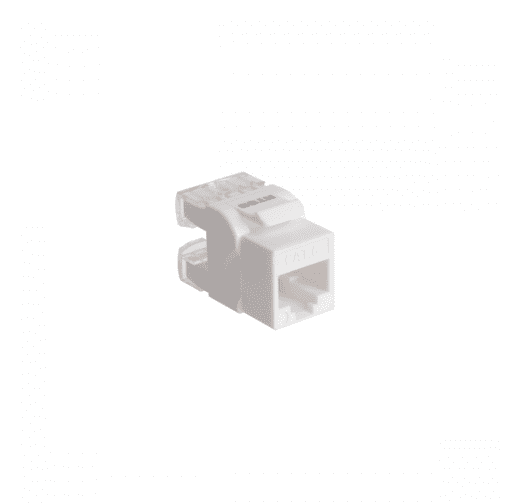 Розеточный модуль Keystone NTSS UTP RJ45 cat.6, 180 градусов, белый