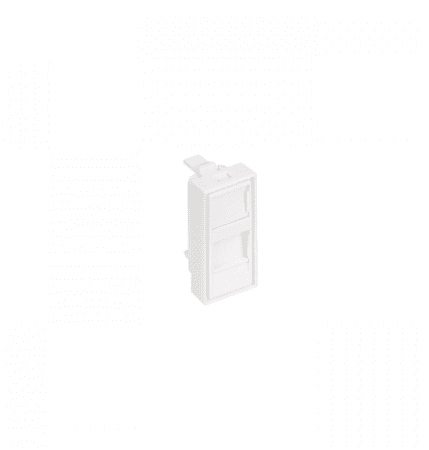 Лицевая панель NTSS PREMIUM для розеточных модулей типа Keystone 22.5x45 со шторкой