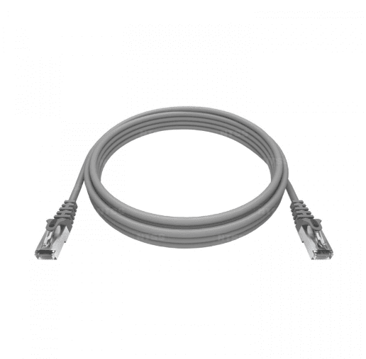 Патч-корд NTSS 2хRJ45/8P8C, T568B FTP 5e кат. литой 2 метра, LSZH, серый