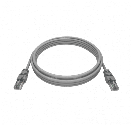 Патч-корд NTSS 2хRJ45/8P8C, T568B UTP 6 кат. литой 2 метра, LSZH, серый