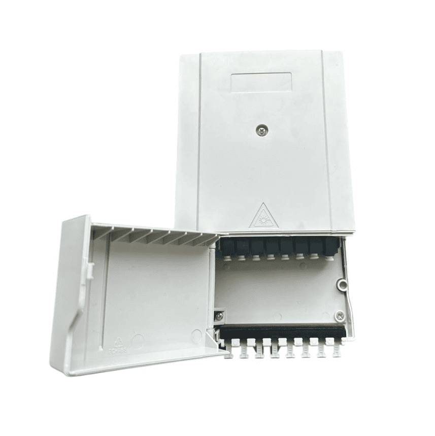 Бокс оптический настенный 8-LC/UPC-8-0-0 (пластик)