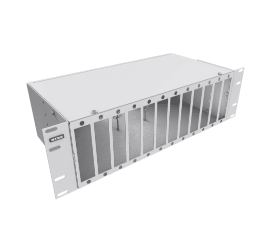 Кросс NTSS оптический 19'' укомплектованный 3U, 64 порта SC/UPC, 9/125 мкм (планки, сплайс-кассета 2шт, пигтейлы, КДЗС, адаптеры) серый RAL 7035