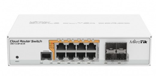 Коммутатор Mikrotik CRS112-8P-4S-IN